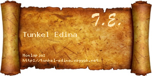 Tunkel Edina névjegykártya